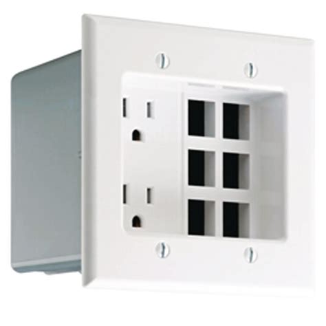 junction box in outside wall is recess to far|recessed outlet box home depot.